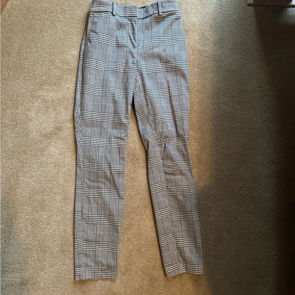 H&M plaid work trouser size US 2 - Picture 1 of 1
